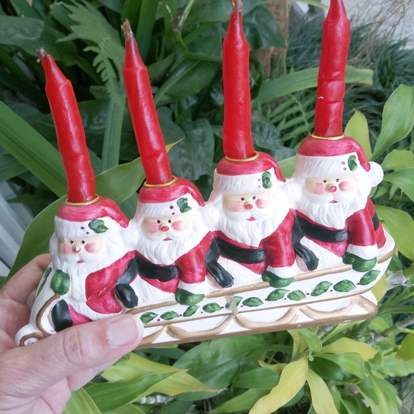 🌲 Vintage Santa's Candles Holder - Picture 6 of 7